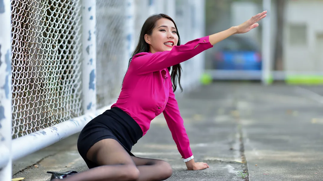 [Mzsock] NO.199 Anita Huang Yunfei OL black silk high heels beautiful legs street photography#[105P]-26